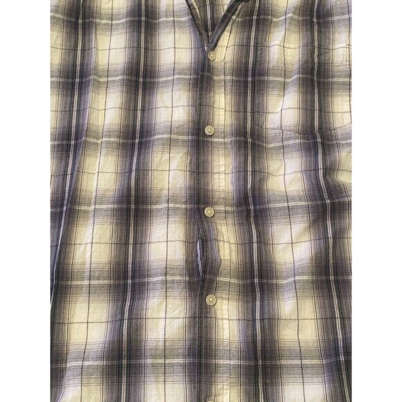 Midtown Shirt Men's 3XL Long Sleeve Dress Button Cotton Gray Black - Picture 2 of 8